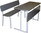 Комплект школьной мебели - скамейка М140-01 и парта М140-02